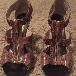 Micheal Kors snake skin heels